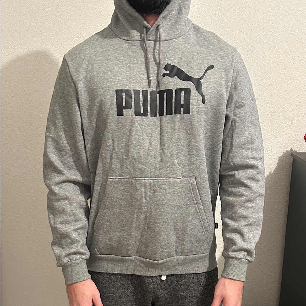 PUMA Men's Heather Gray Hoodie